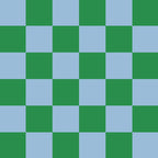 Checkered Checkerboard Check Pattern in Green and Light Blue Coffee Mug Gallery Image 2