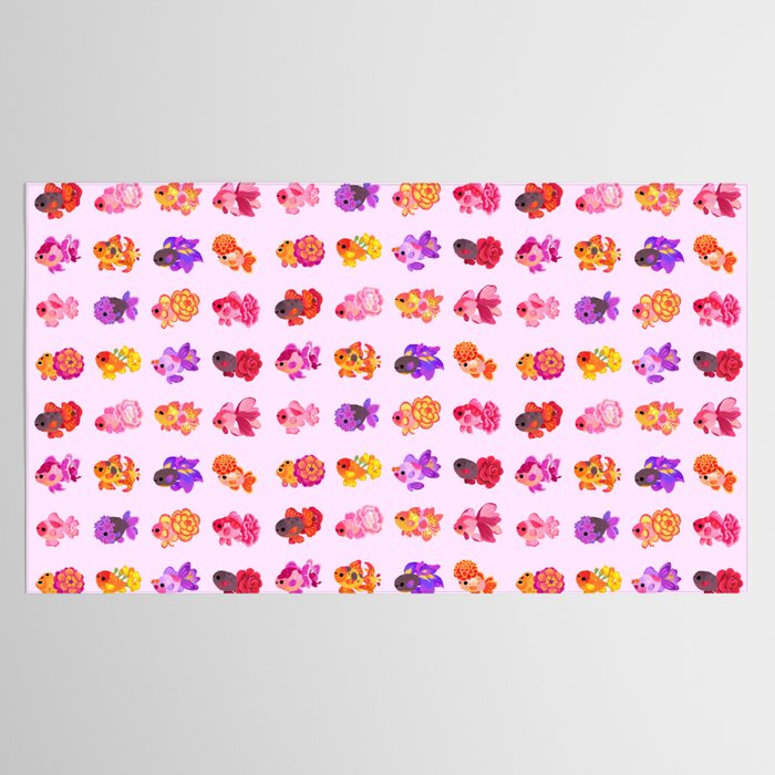 Flower goldfish - bright Tablecloth Gallery Image 2