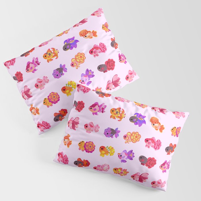 Flower goldfish - bright Pillow Sham Gallery Image 3