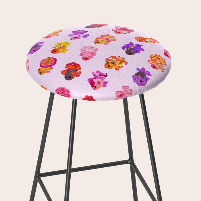 Flower goldfish - bright Stool Gallery Image 2