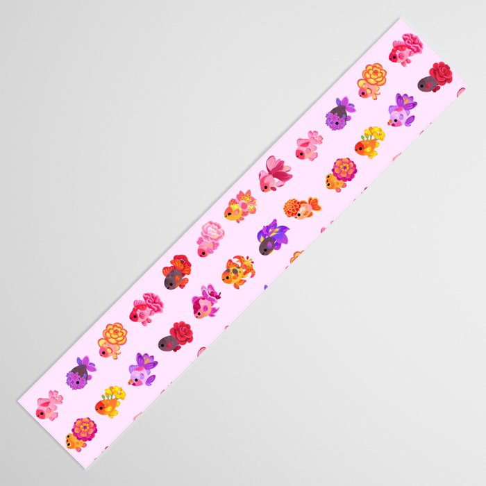 Flower goldfish - bright Table Runner Gallery Image 3