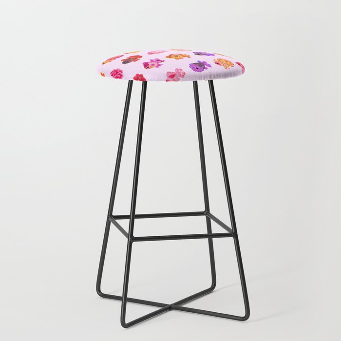 Flower goldfish - bright Stool Gallery Image 1