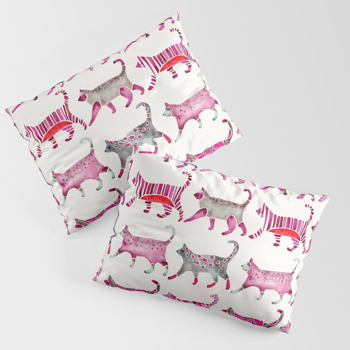 Cat Collection - Magenta Palette Pillow Sham Gallery Image 3