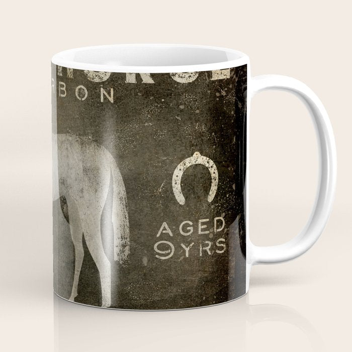 White Horse Bourbon Whiskey Kentucky USA Coffee Mug Gallery Image 1
