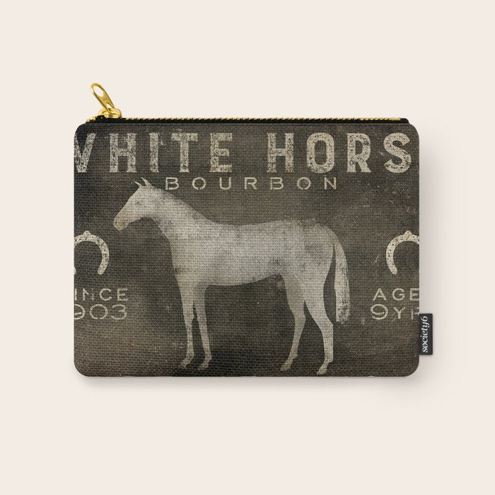 White Horse Bourbon Whiskey Kentucky USA Carry All Pouch Gallery Image 1