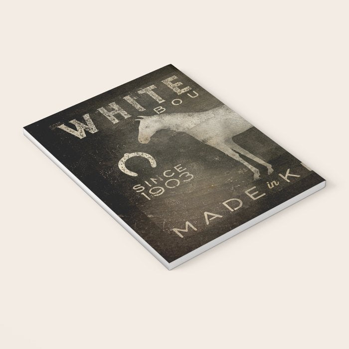 White Horse Bourbon Whiskey Kentucky USA Notebook Gallery Image 3