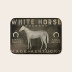White Horse Bourbon Whiskey Kentucky USA Bath Mat Gallery Image 1