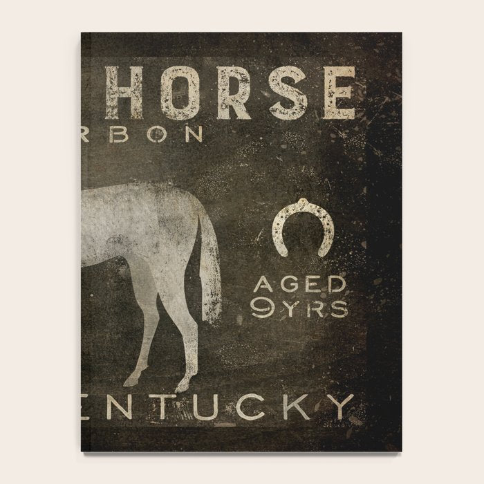 White Horse Bourbon Whiskey Kentucky USA Notebook Gallery Image 4