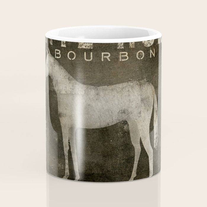 White Horse Bourbon Whiskey Kentucky USA Coffee Mug Gallery Image 4