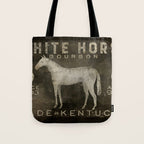 White Horse Bourbon Whiskey Kentucky USA Tote Bag Gallery Image 1