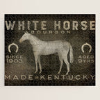 White Horse Bourbon Whiskey Kentucky USA Jigsaw Puzzle Gallery Image 1