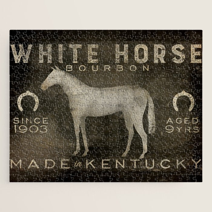 White Horse Bourbon Whiskey Kentucky USA Jigsaw Puzzle Gallery Image 1