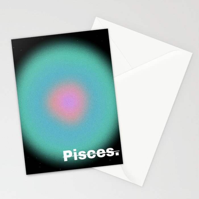 Pisces Stationery Card Gallery Image 2
