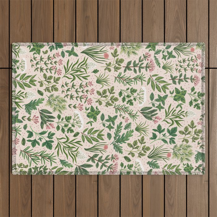 Herbs & Spices - beige Outdoor Rug Gallery Image 1