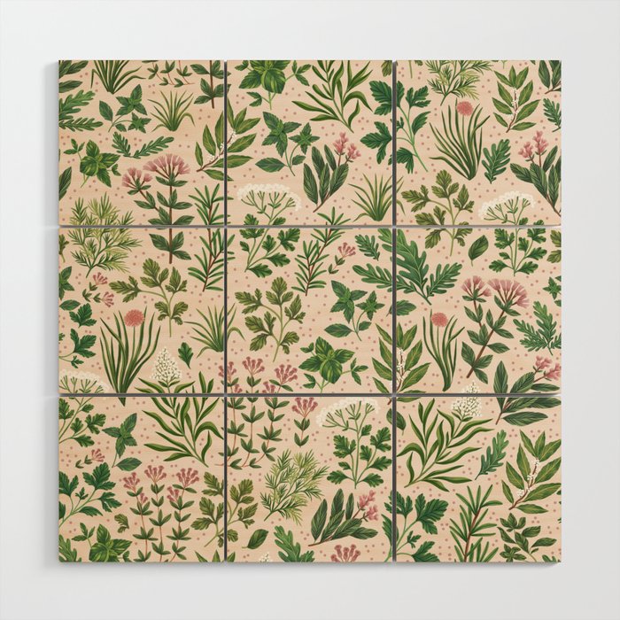 Herbs & Spices - beige Wood Wall Art Gallery Image 1