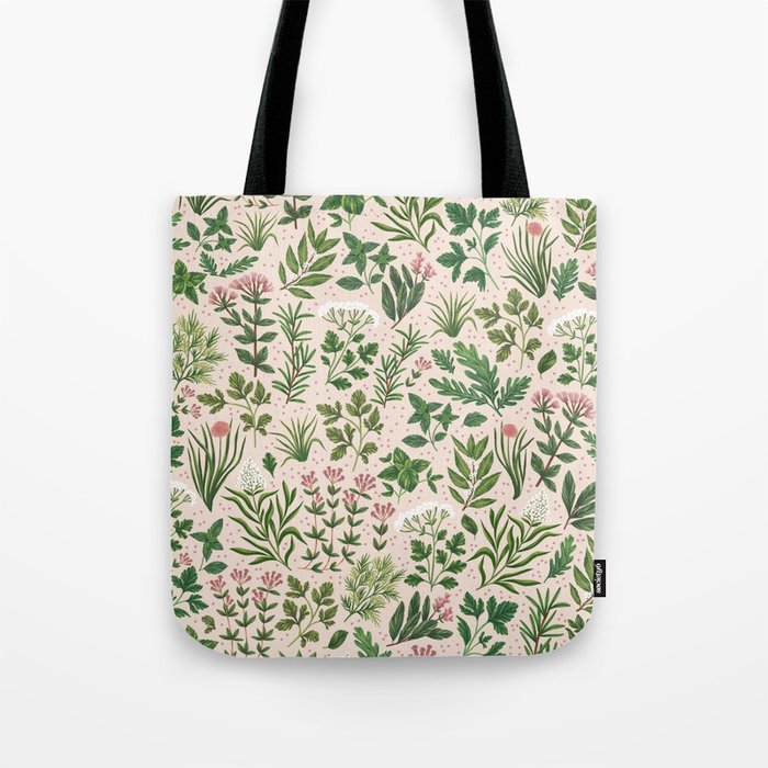Herbs & Spices - beige Tote Bag Gallery Image 1
