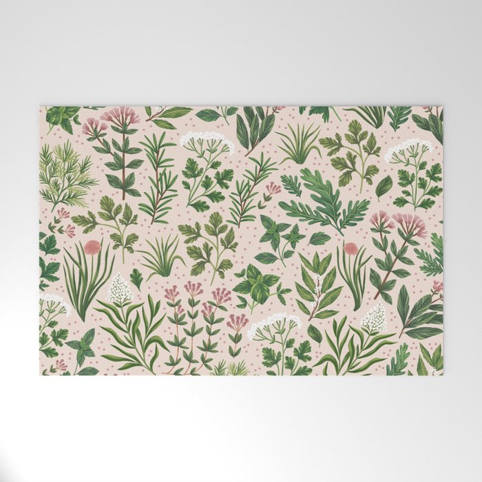 Herbs & Spices - beige Welcome Mat Gallery Image 1
