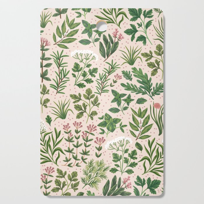 Herbs & Spices - beige Cutting Board Gallery Image 1