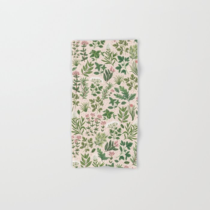 Herbs & Spices - beige Bath Towel Gallery Image 1