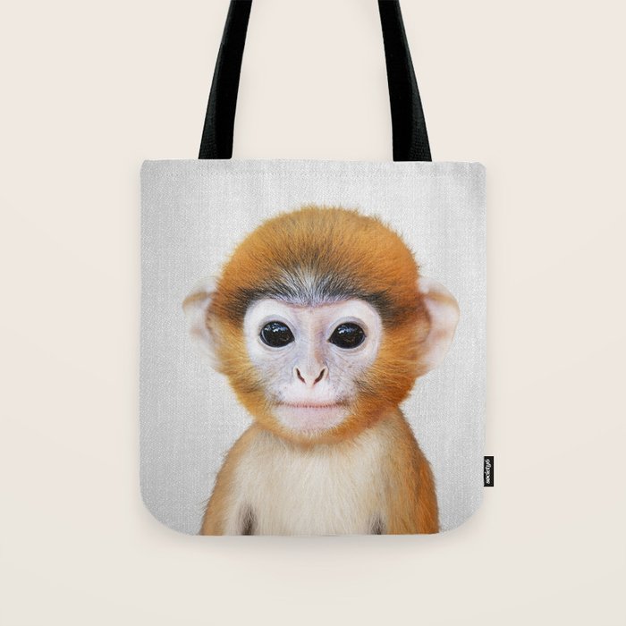 Baby Monkey - Colorful Tote Bag Gallery Image 1