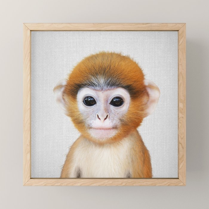 Baby Monkey - Colorful Mini Art Print Gallery Image 1
