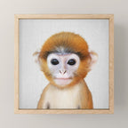 Baby Monkey - Colorful Mini Art Print Gallery Image 1