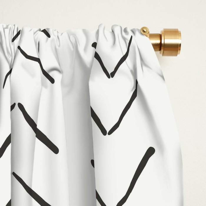 Boho Big Arrows in Cream Window Curtain Gallery Image 2