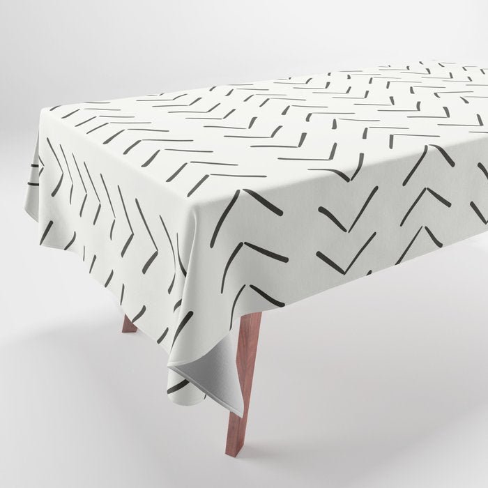 Boho Big Arrows in Cream Tablecloth Gallery Image 1