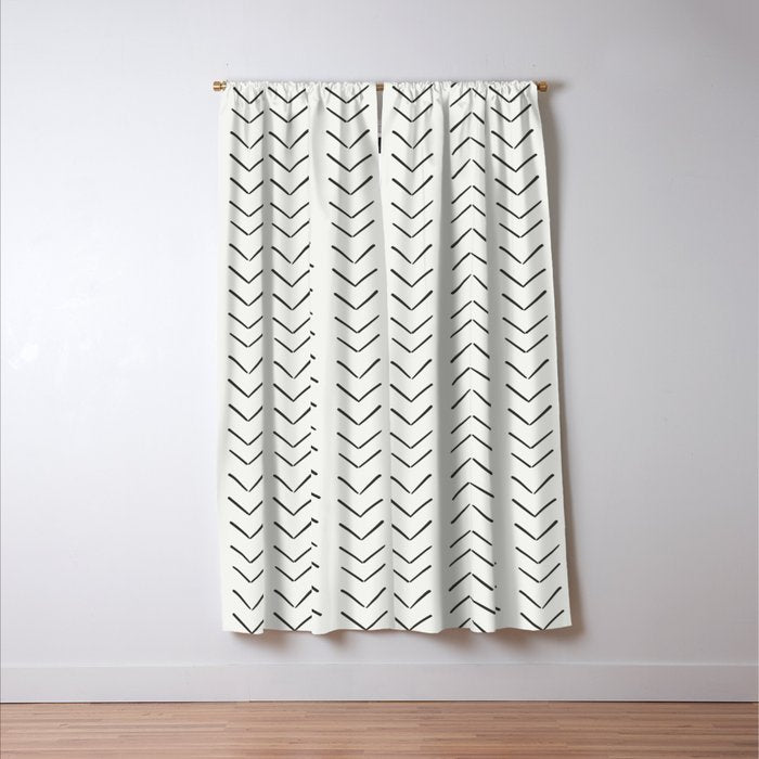 Boho Big Arrows in Cream Window Curtain Gallery Image 3