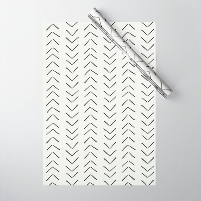 Boho Big Arrows in Cream Wrapping Paper Gallery Image 1