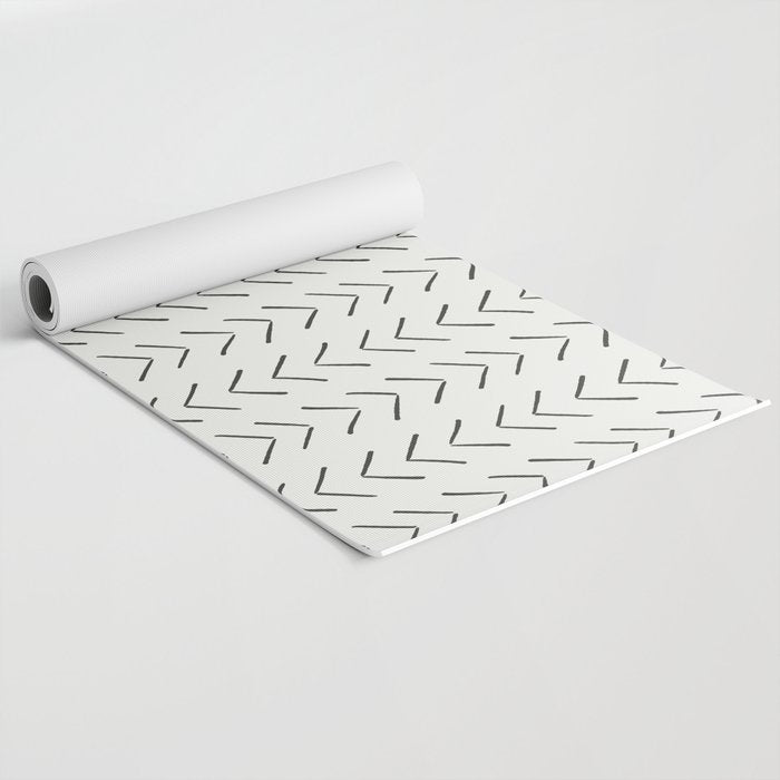 Boho Big Arrows in Cream Yoga Mat Gallery Image 2