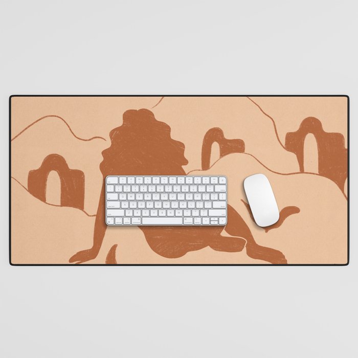 Looking At The Mountains Desk Mat Gallery Image 1