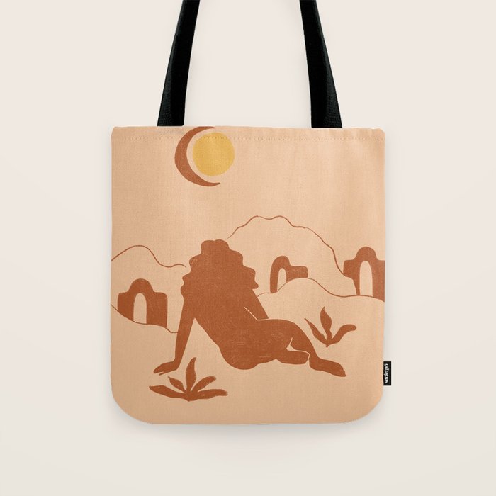 Looking At The Mountains Tote Bag Gallery Image 1