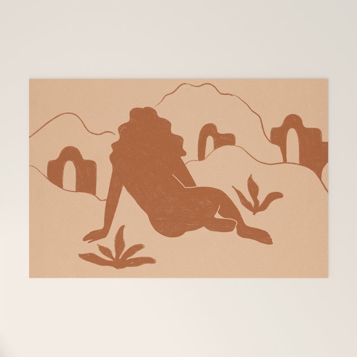 Looking At The Mountains Welcome Mat Gallery Image 1