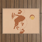 Looking At The Mountains Outdoor Rug Gallery Image 1