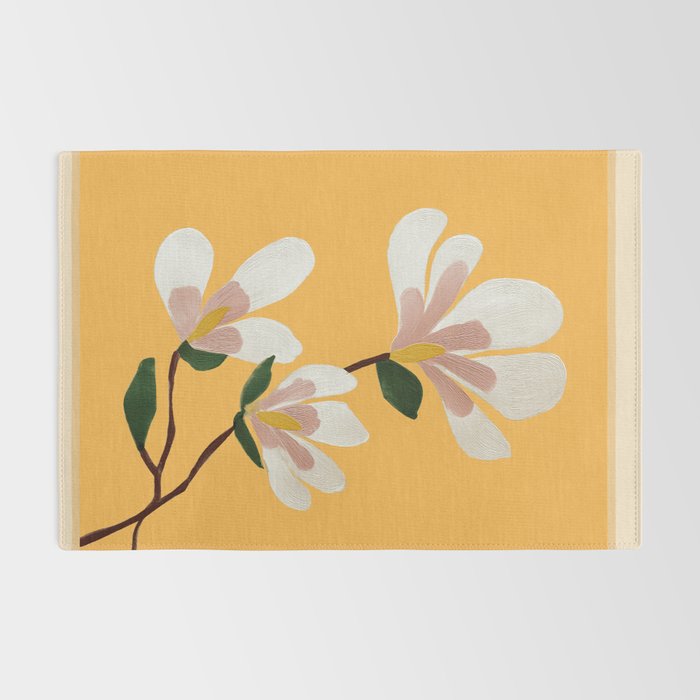 Golden Magnolia Blooms Rug Gallery Image 2