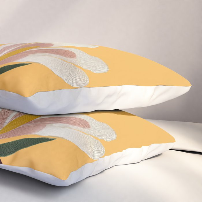 Golden Magnolia Blooms Pillow Sham Gallery Image 3