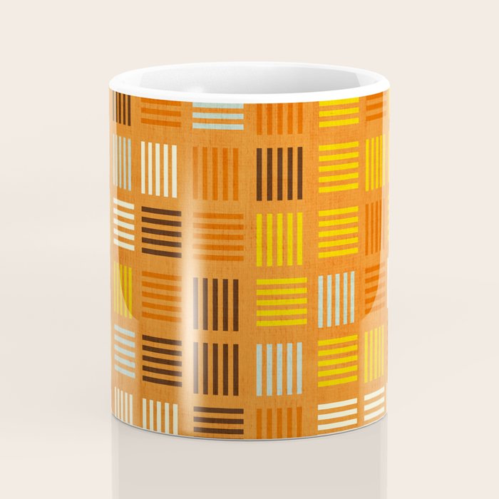 Geometric Modern Abstract Pattern Unique MCM Decor Coffee Mug Gallery Image 4