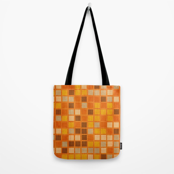 Geometric Modern Abstract Pattern Unique MCM Decor Tote Bag Gallery Image 2