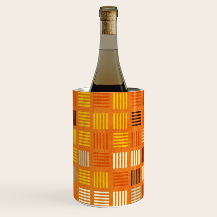 Geometric Modern Abstract Pattern Unique MCM Decor Wine Chiller Gallery Image 3