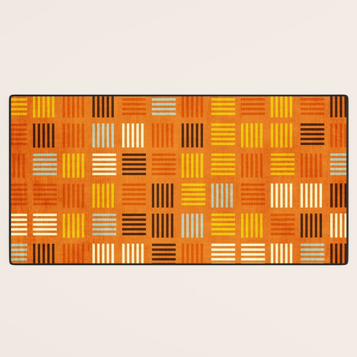 Geometric Modern Abstract Pattern Unique MCM Decor Desk Mat Gallery Image 3