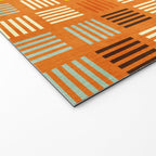 Geometric Modern Abstract Pattern Unique MCM Decor Welcome Mat Gallery Image 2
