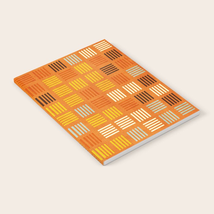 Geometric Modern Abstract Pattern Unique MCM Decor Notebook Gallery Image 2