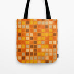 Geometric Modern Abstract Pattern Unique MCM Decor Tote Bag Gallery Image 1
