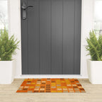 Geometric Modern Abstract Pattern Unique MCM Decor Welcome Mat Gallery Image 3