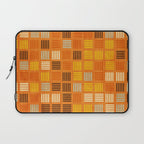 Geometric Modern Abstract Pattern Unique MCM Decor Laptop Sleeve Gallery Image 1