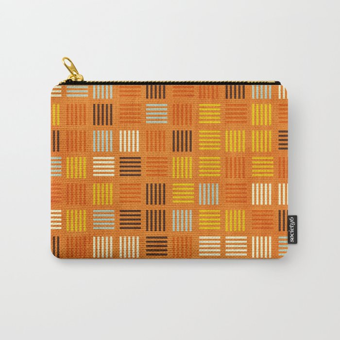 Geometric Modern Abstract Pattern Unique MCM Decor Carry All Pouch Gallery Image 1