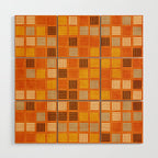 Geometric Modern Abstract Pattern Unique MCM Decor Wood Wall Art Gallery Image 1
