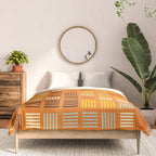 Geometric Modern Abstract Pattern Unique MCM Decor Comforter Gallery Image 3