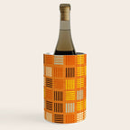 Geometric Modern Abstract Pattern Unique MCM Decor Wine Chiller Gallery Image 1
